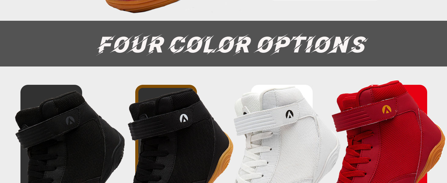 Черевики для боротьби чоловічі, антиковзаючі, дихаючі. Підходять для боротьби, боксу, кросфіту, важкої атлетики, бодібілдингу. Розмір 42 EU, чорний колір