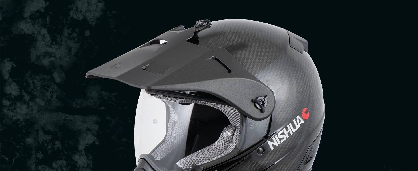 Мотошолом Enduro Carbon Evo, ECE сертифікований, ударостійкий, легкий, вентиляція, комфорт, карбон, чорний, XL