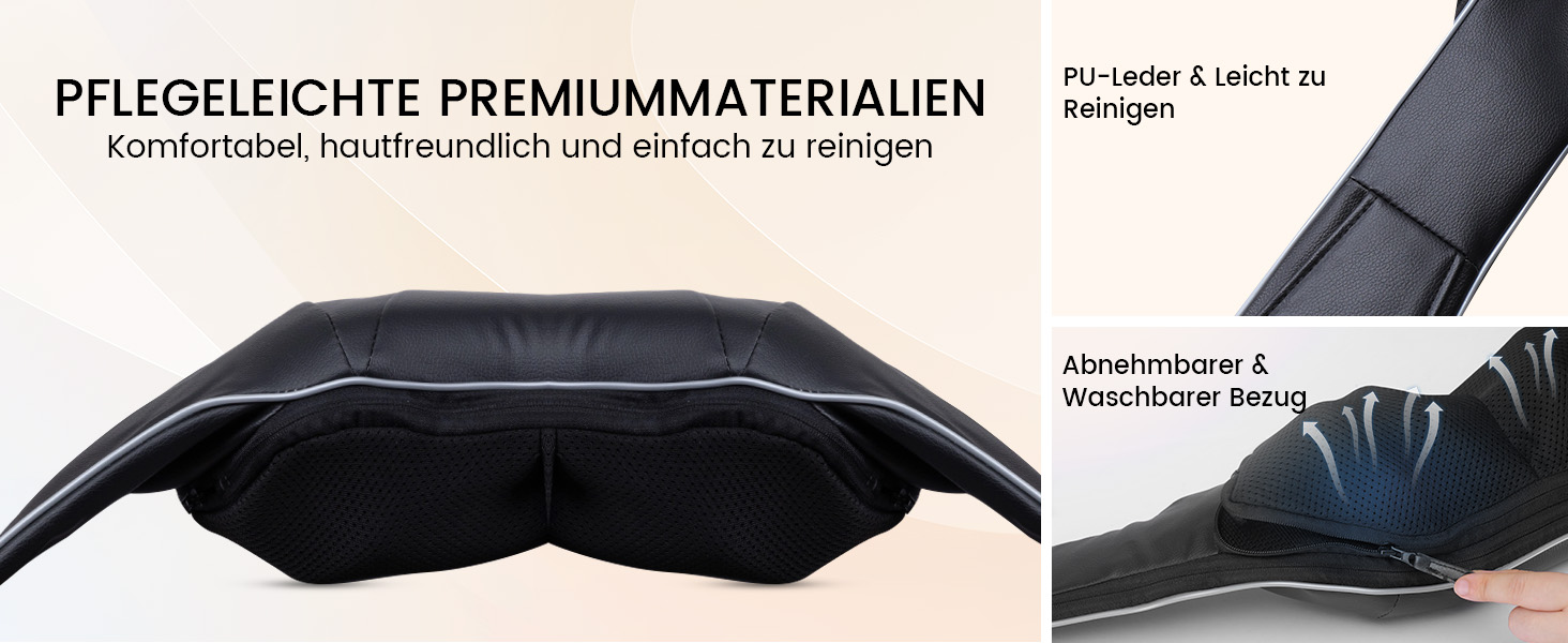 Масажер для шиї RIKE Shiatsu з підігрівом - 3D масажер для шиї, плечей та спини, з адаптерами для мережі та авто, глибока масажна дія, подарунок на Різдво