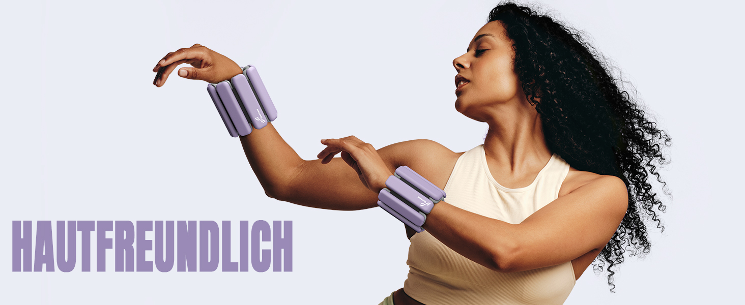 Набір манжет для ніг Sportneer 2 шт. (0,5 кг та 1 кг) для йоги, танців, аеробіки, фітнесу, ліловий