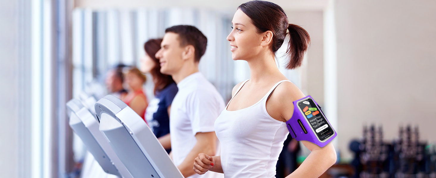 Спортивний браслет для телефону EOTW Joggen: зручна підставка для iPhone/Samsung (5.5-6.0 дюйми) з кишенькою для AirPods