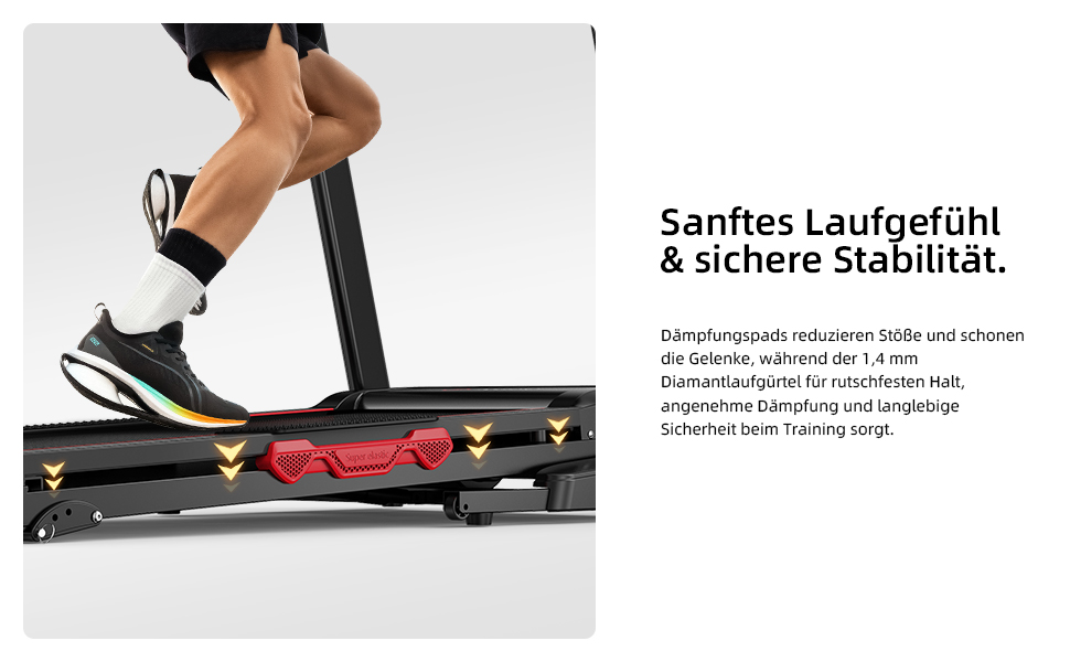 Біговий тренажер L3 для дому, складаний, з тихою амортизацією, Bluetooth, сумісний з Kinomap & Zwift, 4PS, до 20 км/год, кут нахилу 18%, розмір бігового полотна 1340x480 мм, до 120 кг