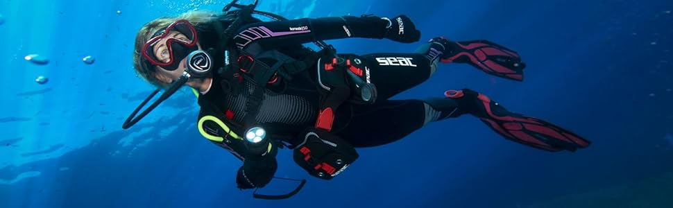 Seac R5 - Підводний ліхтар 500 люмен, 1 LED CREE XPG2, акумуляторний Li-Ion, 300г