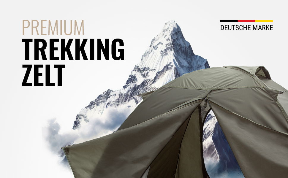 Намет WANDERFALKE® Camp 2: водонепроникний, 2-4 особи, легкий, з тамбуром. Ідеально для кемпінгу, подорожей та риболовлі. Підходить для будь-якої погоди.