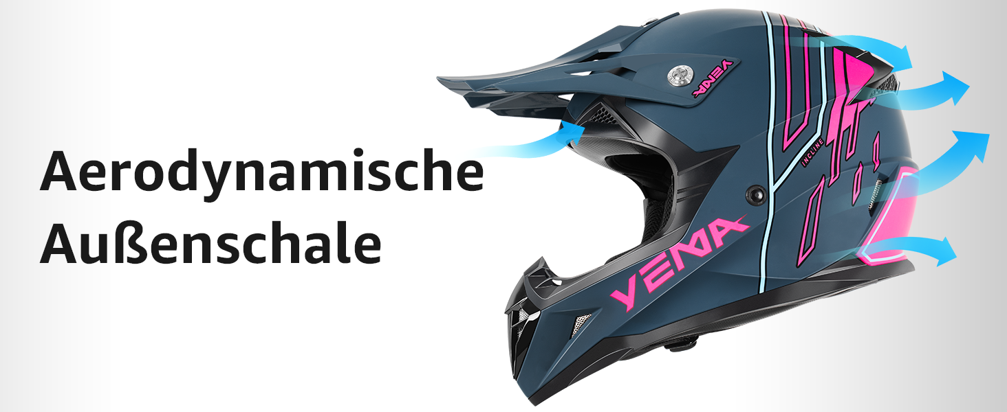 Мотокросовий шолом Yema YM-915 для ендуро, MTB, BMX, квадроциклів, повнолицевий, сертифікат ECE, для дорослих, чоловіків та жінок