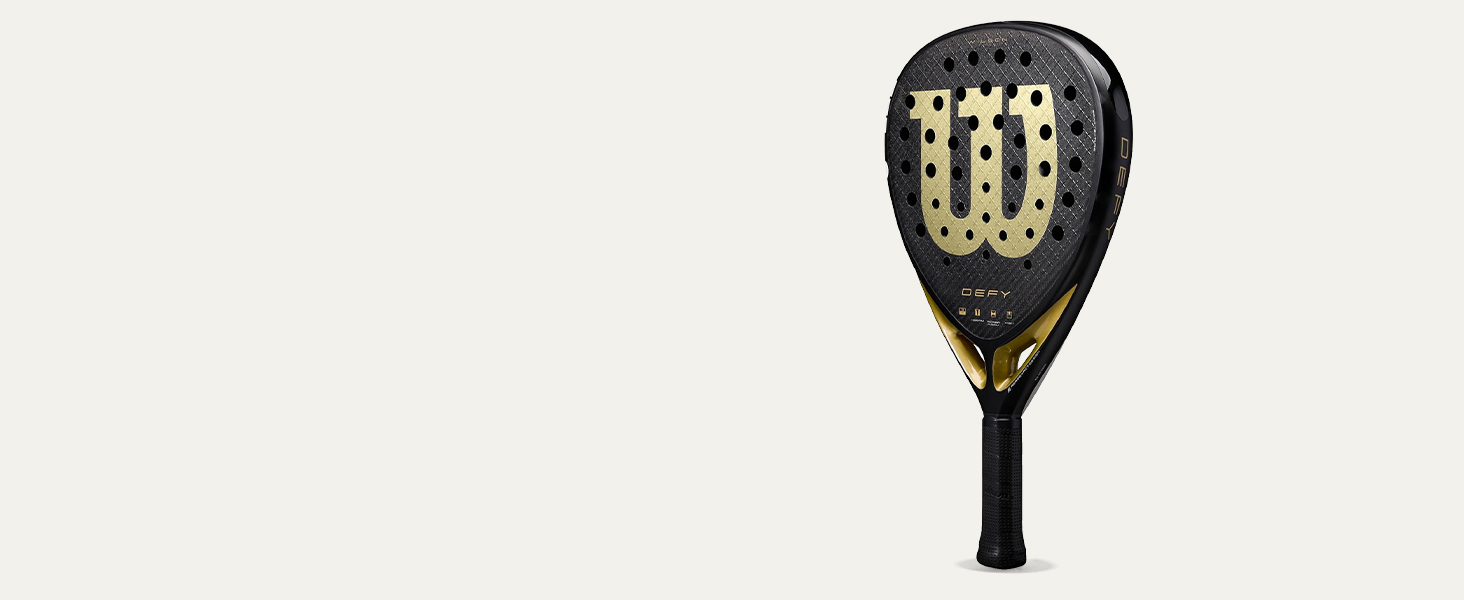 Ракетка для падел Wilson Optix V2 Lite (Біла) - Легка, для початківців, з скловолокном, 45.9x27.6x8.3 см
