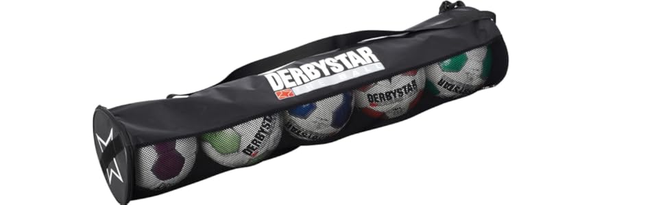 Футбольна сумка для м'яча Derbystar Ball Tube -чорна- На 5 м'ячів 23 см