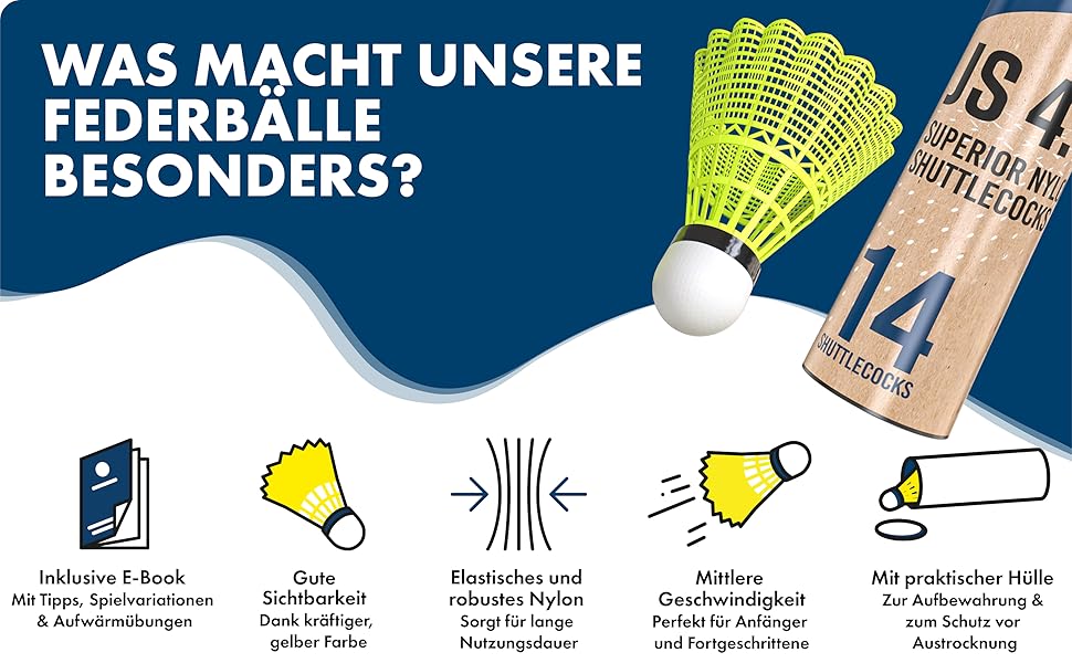 Набір для бадмінтону 14er Federball Set Plus: м'ячі, інструкція, для початківців та професіоналів