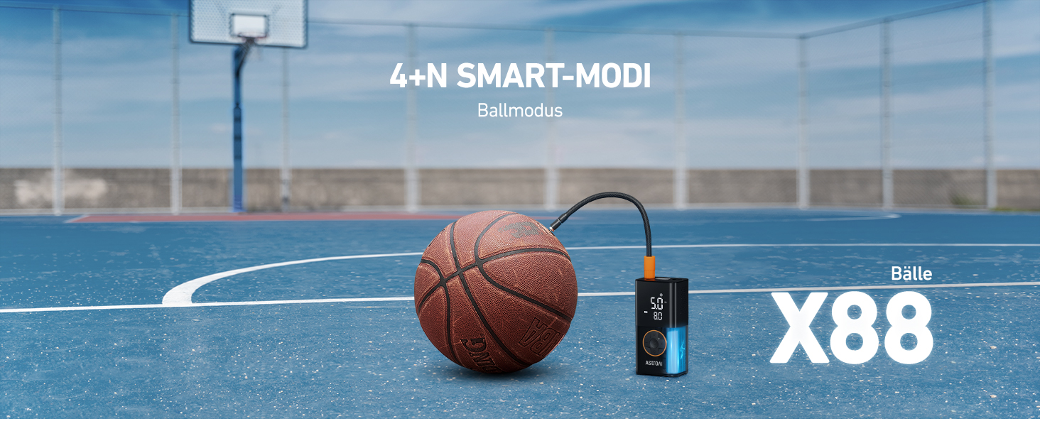 AstroAI Бездротова електрична повітряна помпа, портативна акумуляторна помпа для велосипеда з LED-ліхтариком, для велосипеда, електробіка, авто, мотоцикла, м'ячів (чорний)