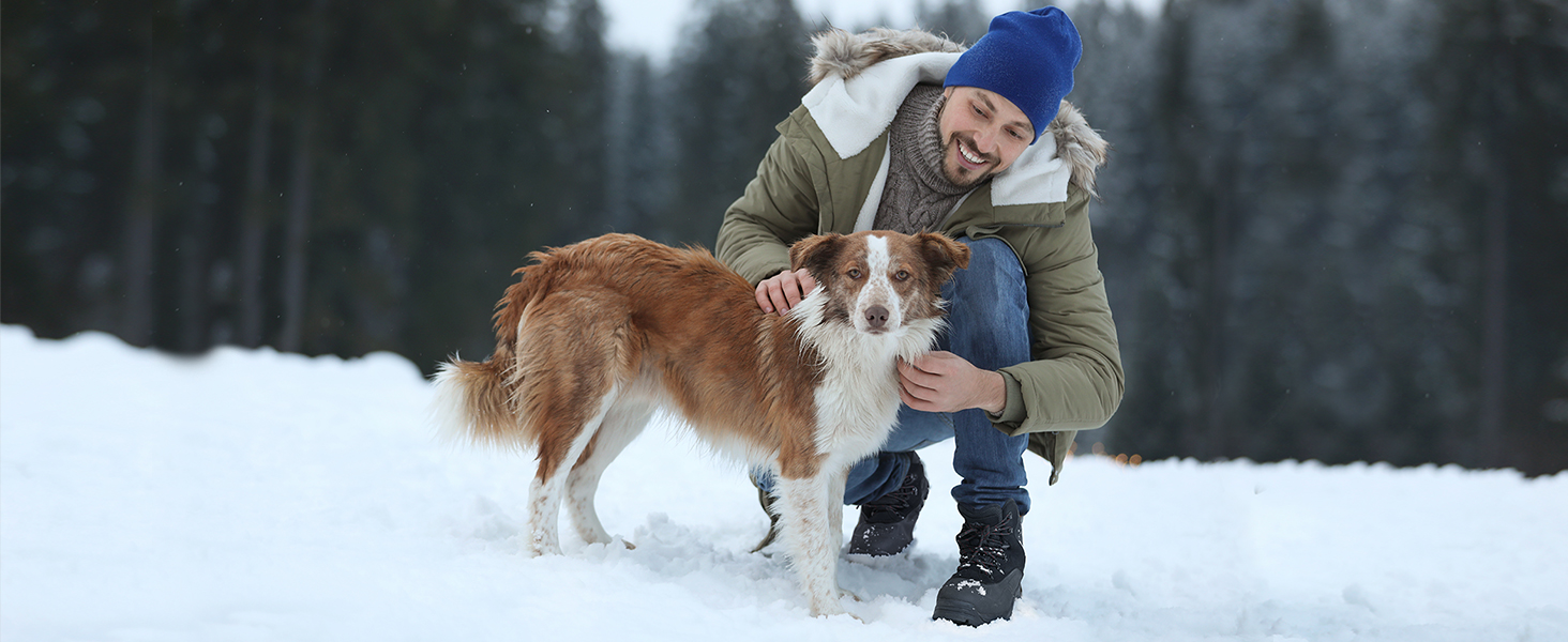 Чоловічі зимові чоботи NORTIV 8, чорні, водонепроникні, ізольовані, для активного відпочинку