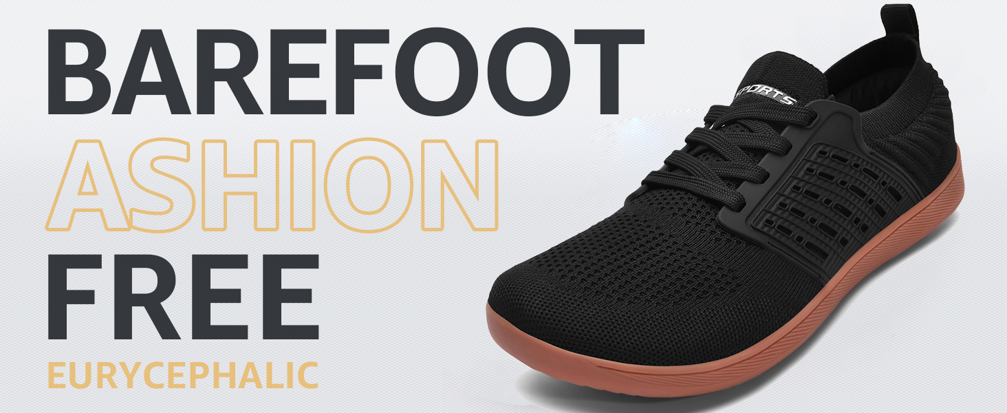 ASHION Взуття для ходьби та бігу без шкарпеток (унісекс) – широкі, для жінок та чоловіків, розмір 42 EU, колір коричневий