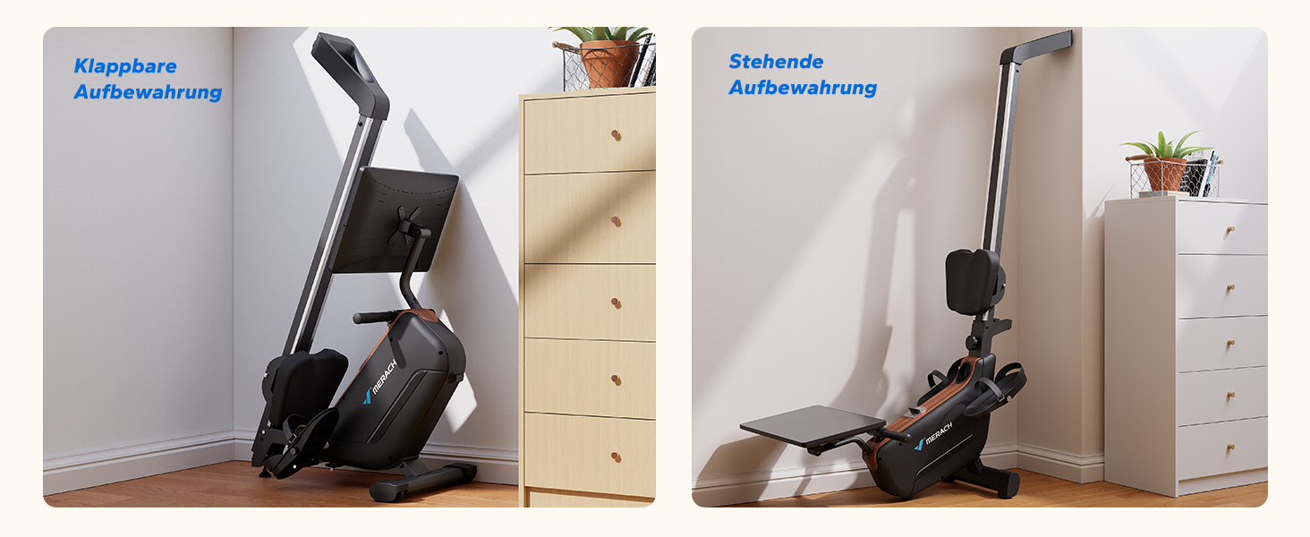 Гребний тренажер MERACH R15B3 з APP, складаний, тихий, з розширеними направляючими