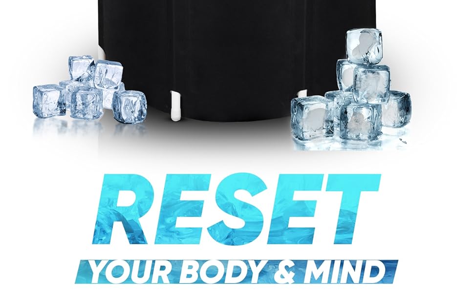 Екзотермальна ванна Polar Recovery Wanne 370L - портативна ванна для крижаної терапії та відновлення, чорна