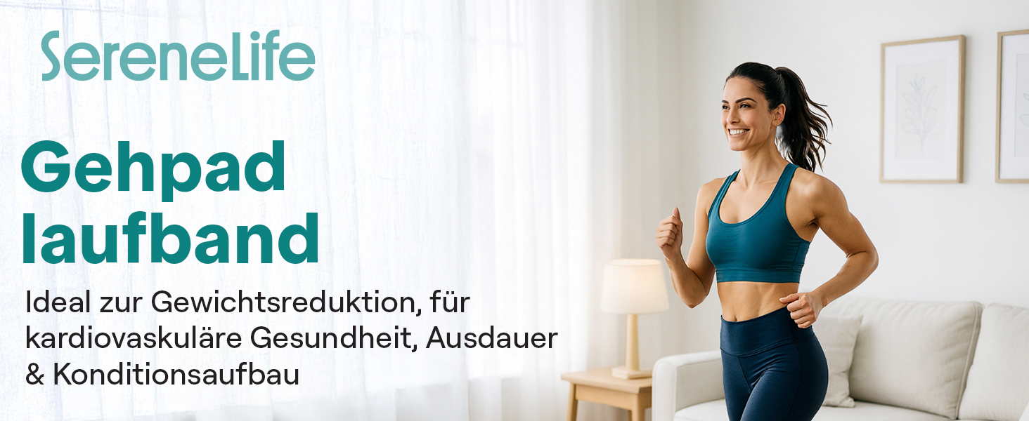 Ходункова доріжка SereneLife SL12 для дому – компактна, складна, з LED-дисплеєм та керуванням через додаток