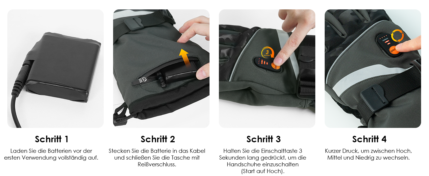Обогріваючі рукавички Minthouz W11 для чоловіків та жінок, 7.4V, 3 режими нагріву, водонепроникні, з підтримкою сенсорного екрану, для роботи на вулиці, їзди на велосипеді, катання на лижах, XL