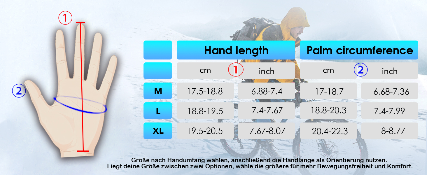 Зимові велосипедні рукавички для чоловіків та жінок, водонепроникні та вітронепроникні, з кишенею на блискавці та функцією сенсорного екрану, термо рукавички для MTB та шосейних велосипедів, чорні, XL