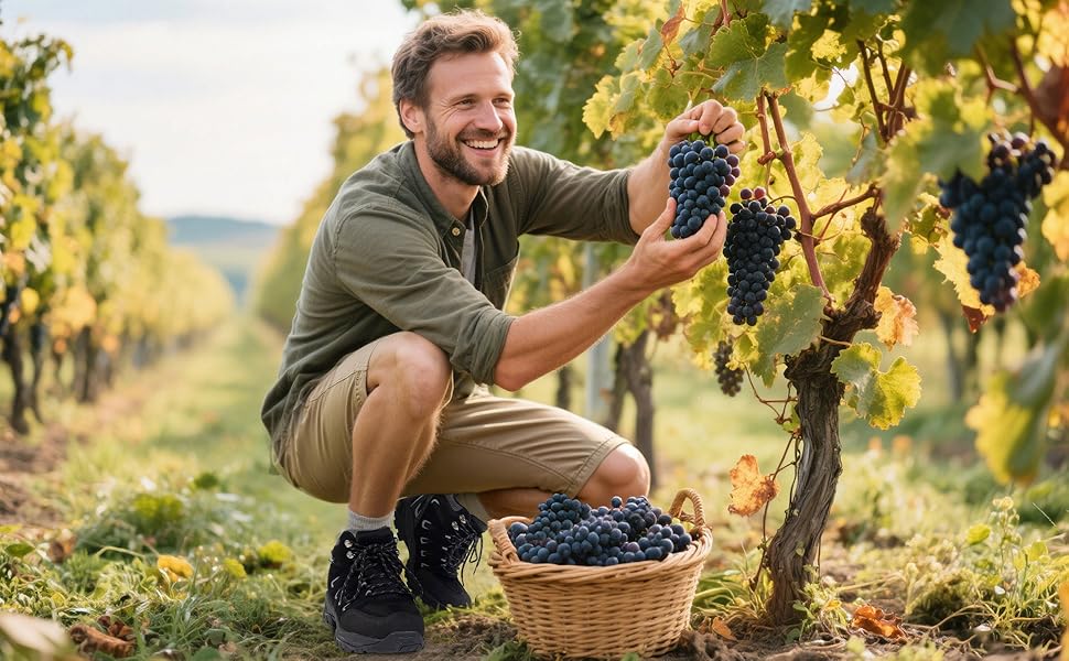 Чоловічі трекінгові черевики EARLDE, водонепроникні, чорні (43 EU)