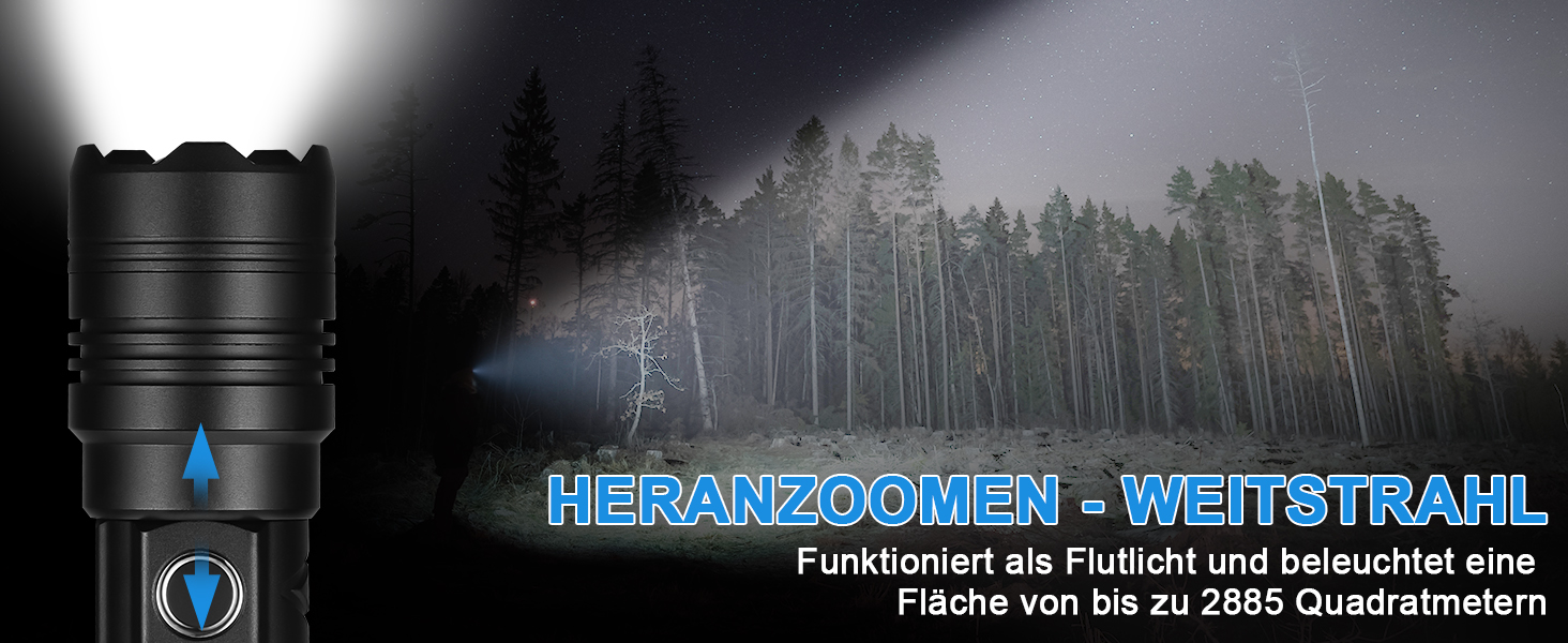 Ліхтар налобний LED USB-C, 500000 люмен, тактичний, 5 режимів, водонепроникний IPX7, для кемпінгу та відпочинку на природі