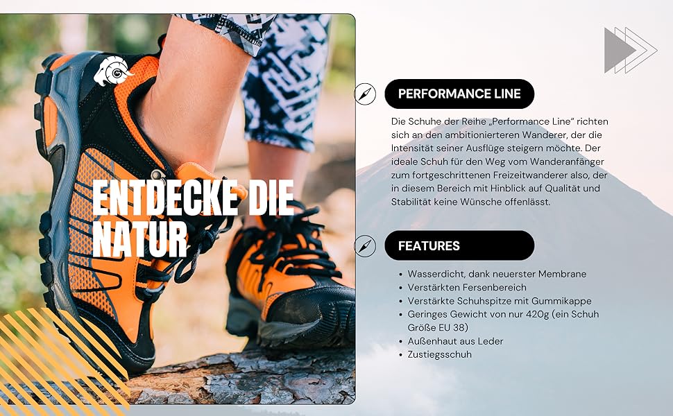 Жіночі трекінгові черевики GUGGEN Mountain для хайкінгу та піших прогулянок, модель T002, чорний колір, 43 EU