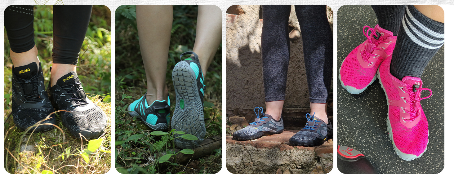 Barefoot взуття для жінок та чоловіків: тренувальне, для хайкінгу, дому та вулиці, дихаючі, широка носкова частина, плоска підошва, чорні (Nero Fumosо 43 EU)