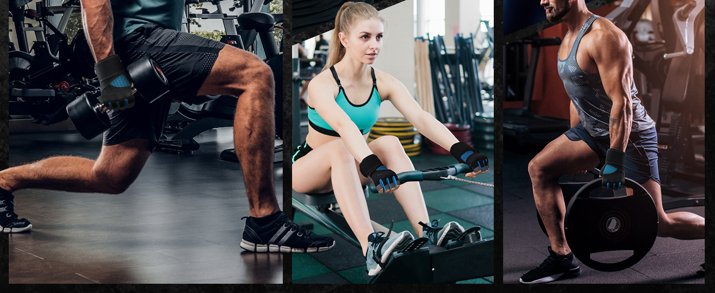 Рукавички для фітнесу COFIT: дихаючі, з підтримкою зап'ястя, для силових тренувань, бодібілдингу, жінок та чоловіків. Чорний колір, XL, з підтримкою зап'ястя