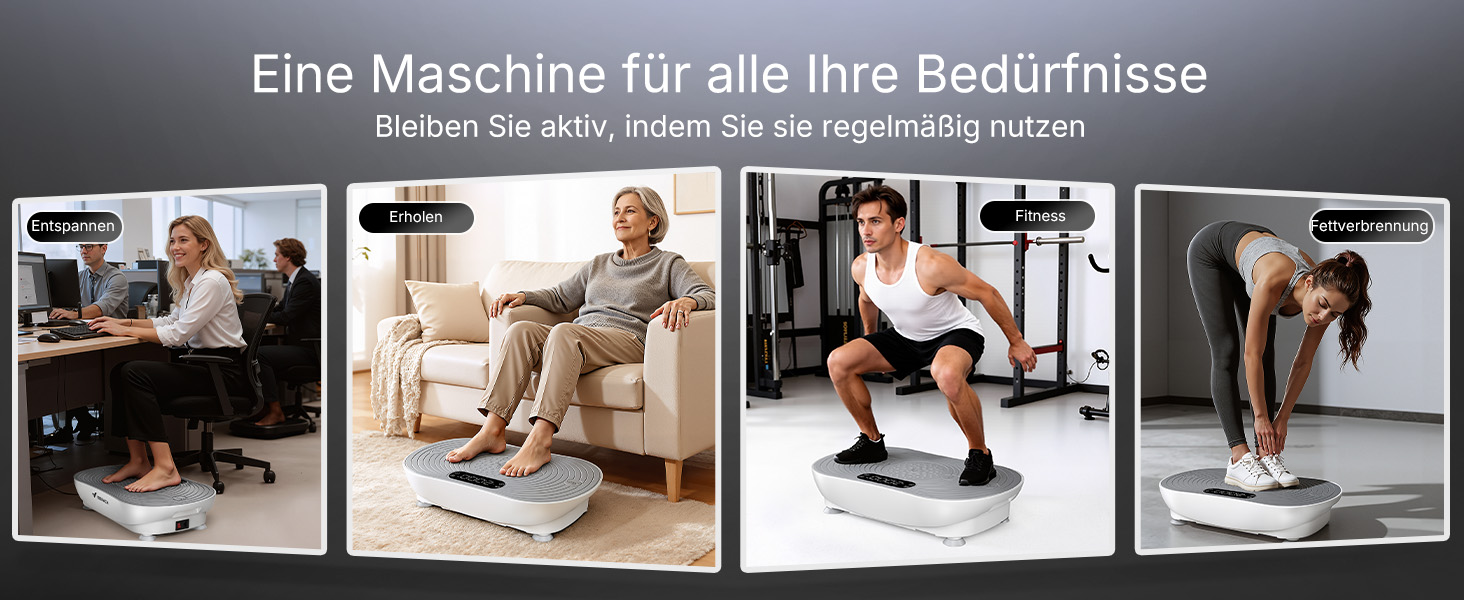 Вібраційна платформа MERACH для тренувань та формування тіла з Bluetooth, LED-екраном та регулюванням швидкості