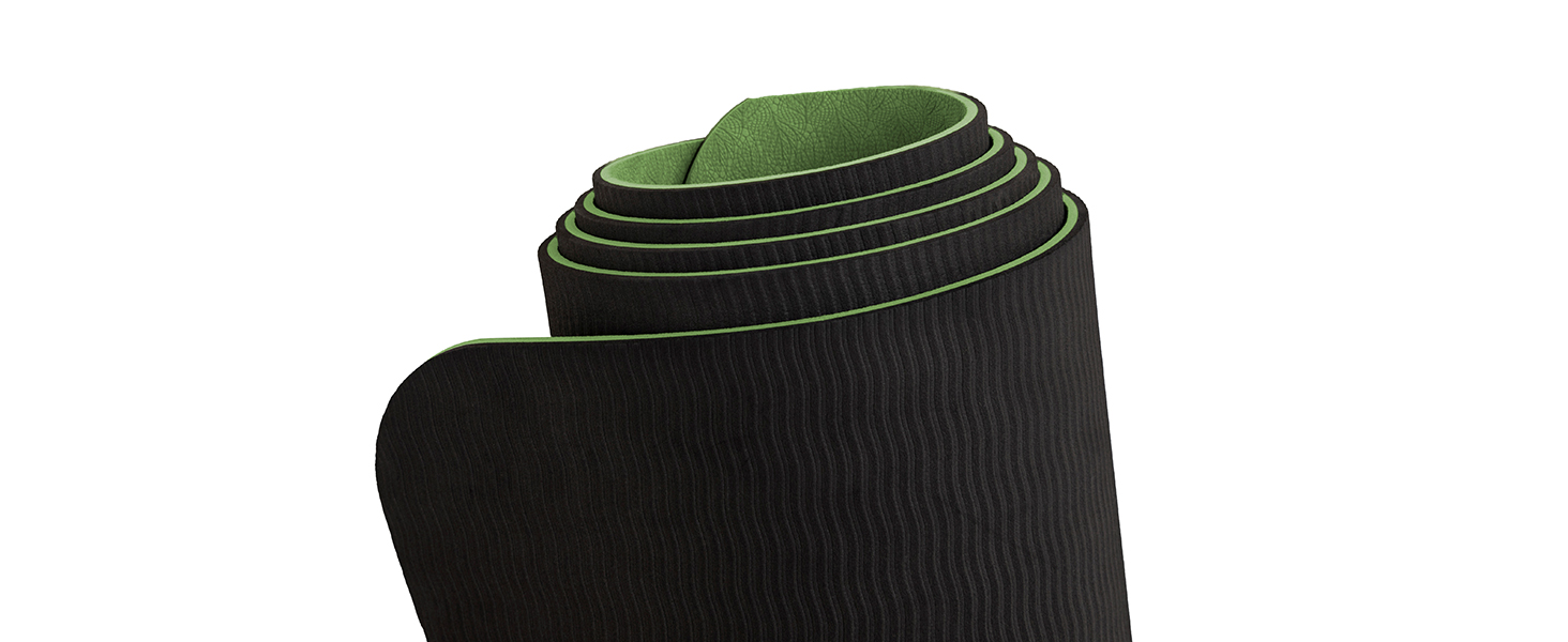 Килимок для йоги Narwhal TPE 190x80x0.6 см - антиковзаючий, для фітнесу, спорту та занять вдома