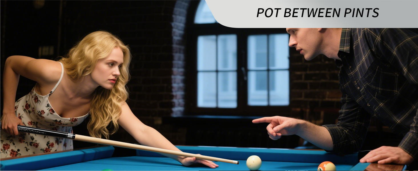 Більярдний кий Horse Billiard з наконечниками 13 мм, 147 см, 2 рукавички та крейда, для дорослих, акорн/осін