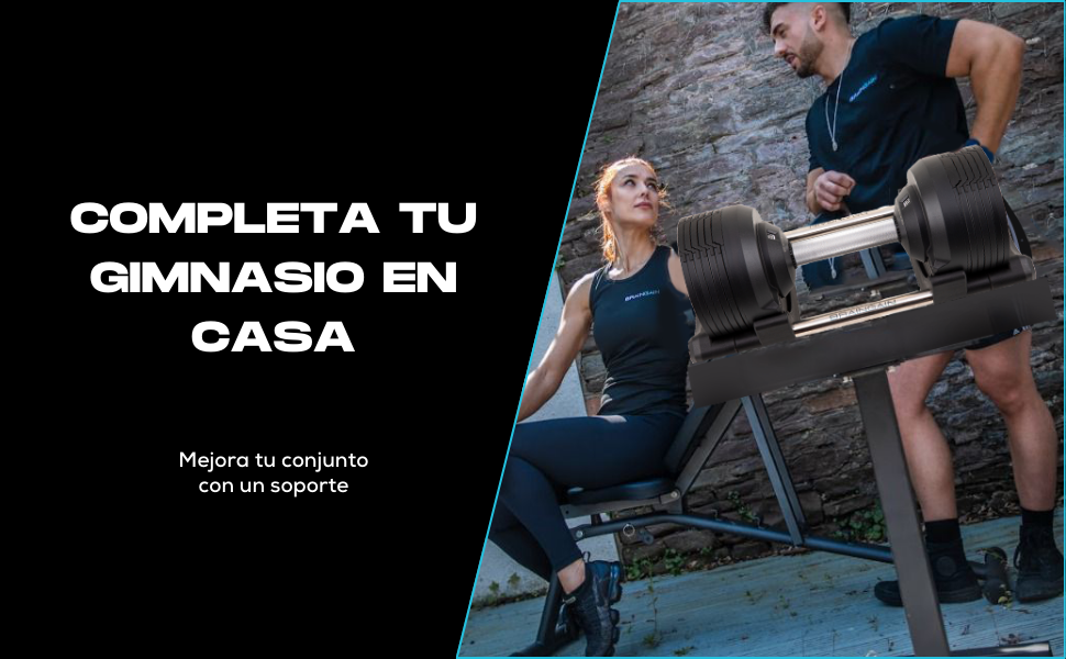 Регульовані гантелі BRAINGAIN - 23.5kg, 32.5kg, 41.5kg - Хром, для силових тренувань вдома (2 x 23,5kg)