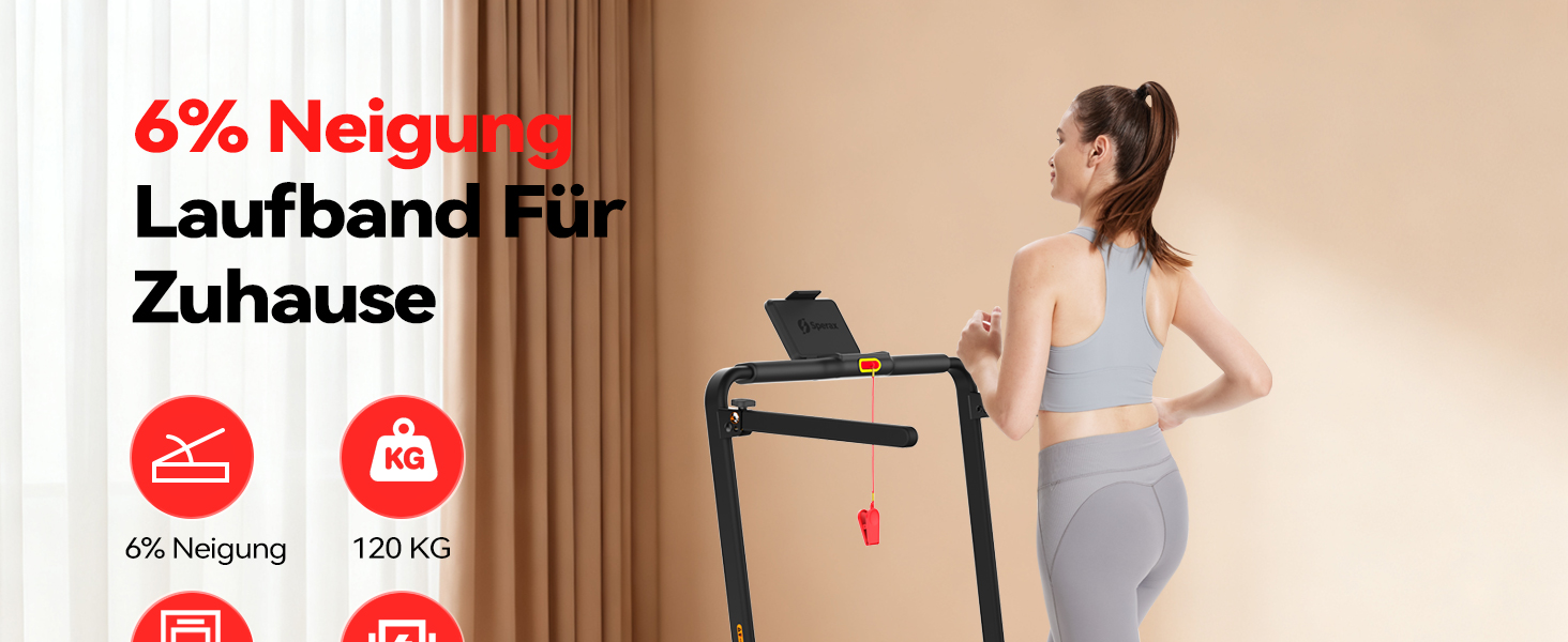 Sperax 4-в-1 Віброплатформа та біговий доріжка для дому, 0.3-6 км/год, 400W, без монтажу, чорно-червоний