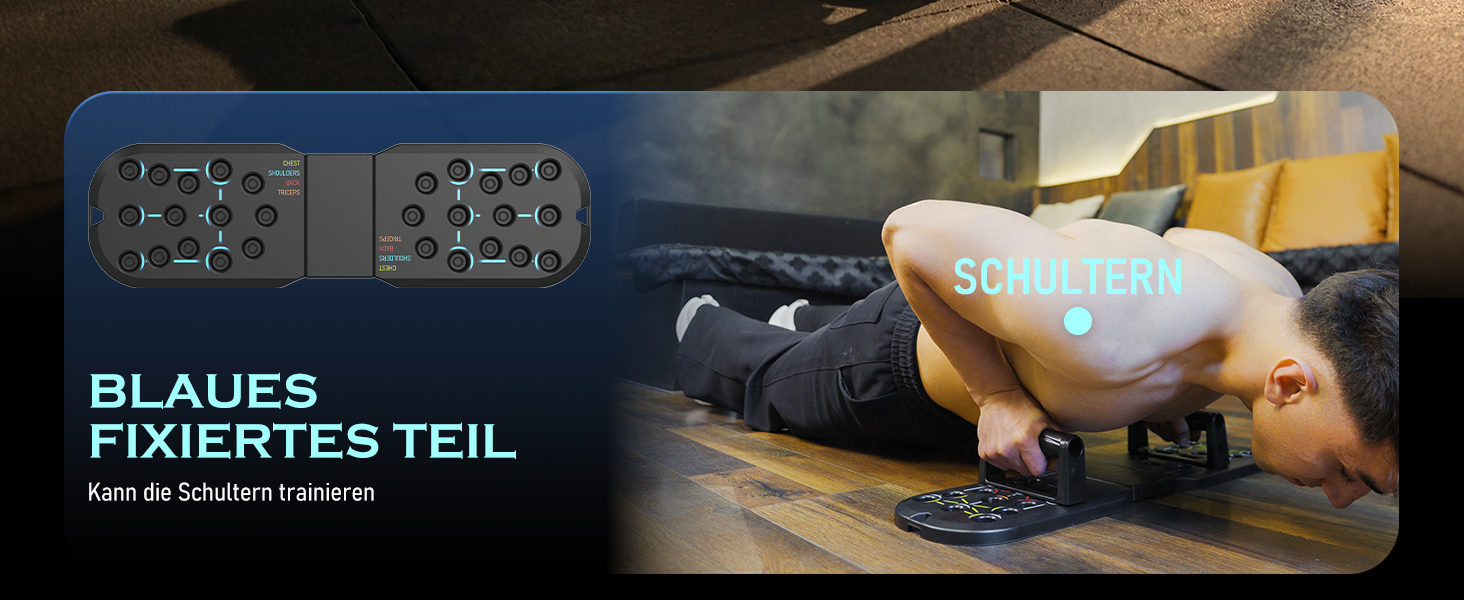 Складані віджимання-грифи 20 в 1 для силових тренувань вдома, фітнес-опори для віджимань Push Up Bar, чорний набір