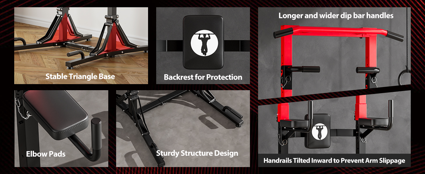 Складана силова станція SogesPower Power Tower: багатофункціональний тренажер з регульованим турніком та римським стільцем для калистеніки та дому