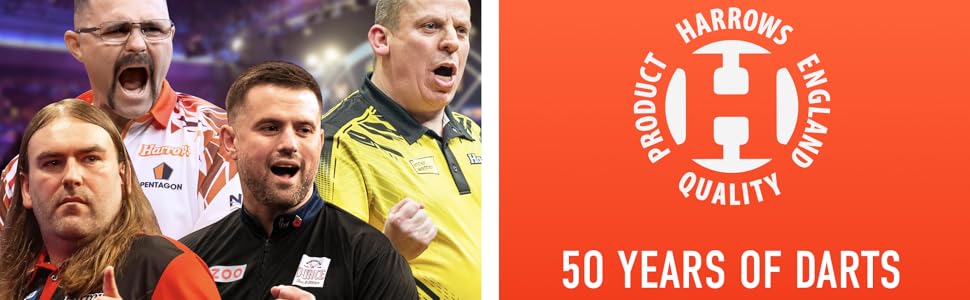 Набір дротиків Harrows Supergrip Ultimate 24 г з вольфрамовим наконечником та чохлом Blaze, 20 шт.