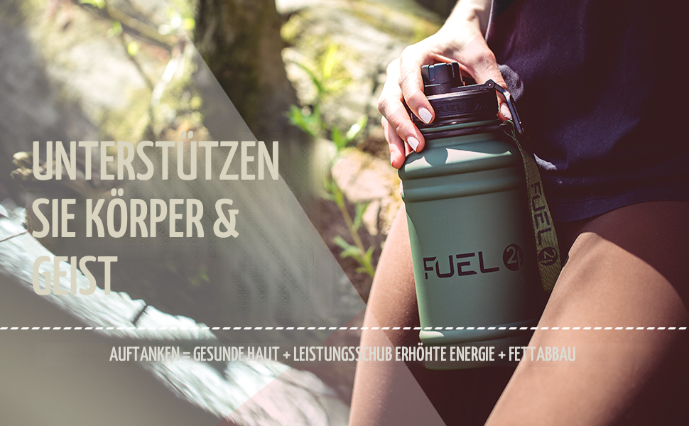 Металева пляшка для води Extra Stark 1.3L та 2.2L - Без витоку, BPA-Free - Міцна пляшка для спортзалу, спорту та дорослих (1300 мл, Чорний)