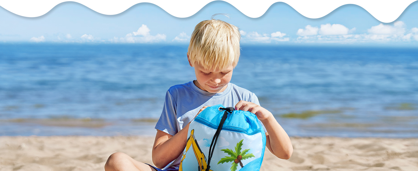 Спортивна сумка WAWSAM для гімнастики - 38 × 45 см. Водонепроникна сумка для плавання, пляжу та покупок (для дітей)