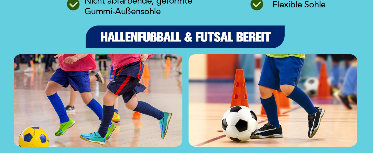 Дитячі футзальні бутси JABASIC для хлопчиків та дівчаток - Indoor 37 EU, колір: лайм