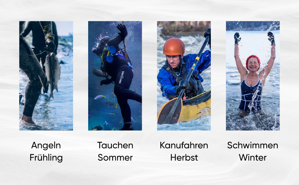 Рукавички для плавання та дайвінгу з неопрену Goosehi, 3 мм, для чоловіків та жінок, з посиленими гумовими вставками, гнучкі терморукавички для дайвінгу, снорклінгу, серфінгу, каякінгу (Морська синя, L)