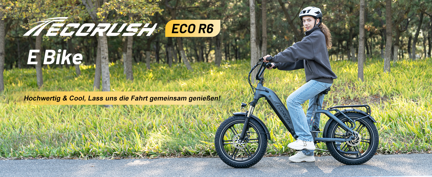 Електровелосипед ECORUSH ECO R6 Blue, 48V15.6Ah, 20