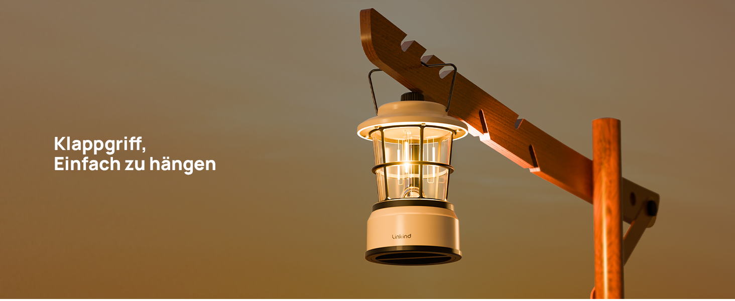 LED кемпінговий ліхтар Linkind: регульована яскравість, 2 кольори, акумулятор, 200 годин роботи, IPX4, для кемпінгу, намету, туризму (2 шт.)