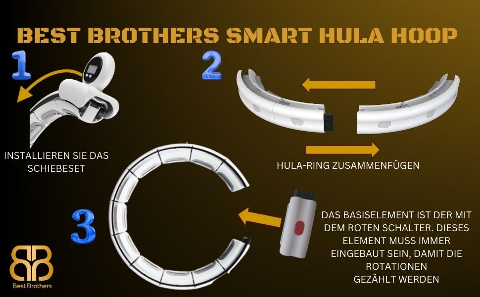 Хулахуп зрілий дорослий, хула-хуп з ваговим м'ячем, шина hullahub для схуднення, 18 елементів Регульована окружність 130 см, Розумний хулахуп безшумний Білий