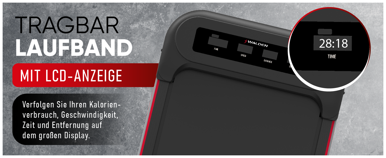 Електричний біговий тренажер Walden F2200 для дому та офісу, ультратонкий та вузький