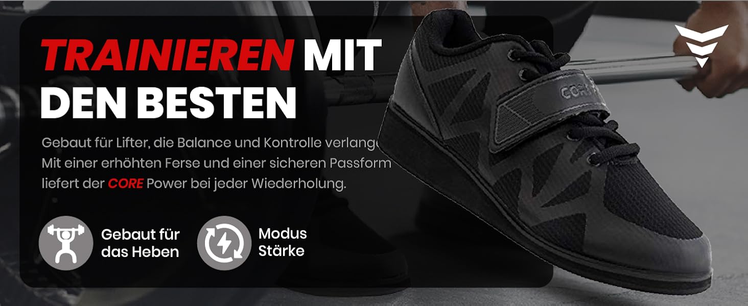 Взуття для важкої атлетики, пауерліфтингу та бодібілдингу, кросівки для присідань 38 EU чорного кольору