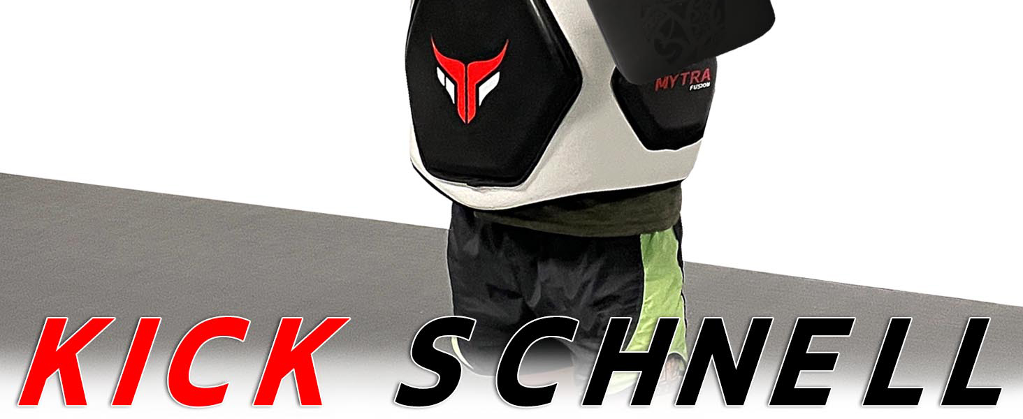 Mytra Fusion Муай Тай захист, вигнутий, для кікбоксингу, карате, тайський бокс, 1 шт., чорний