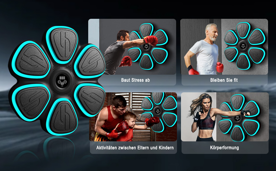 Електронна боксерська машина для дому та фітнес-залу: інтелектуальний тренажер з музикою та рукавичками