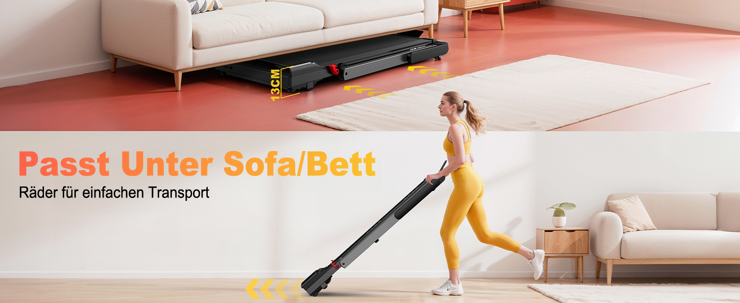Бігова доріжка Orisyn для дому | 3-в-1 Walking Pad з мотором 2.5PS | 12 км/год, Bluetooth та 12 програм | Dual-LED, складаний, сумісний з APP | Ідеально для невеликих приміщень та домашніх тренувань Dual Mode, макс. 12 км/год, 12 програм та Dual-LED