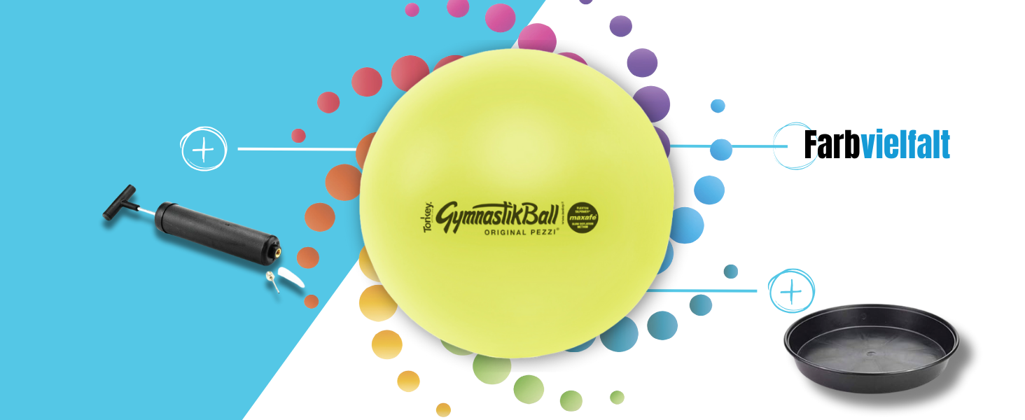 Гімнастичний м'яч Pezzi Maxafe: діаметри 42, 53, 65, 75 см, всі кольори, з насосом ATC, до 400 кг, фітнес, реабілітація, терапія, гімнастика, офісний м'яч, 65см, 42см, фуксія