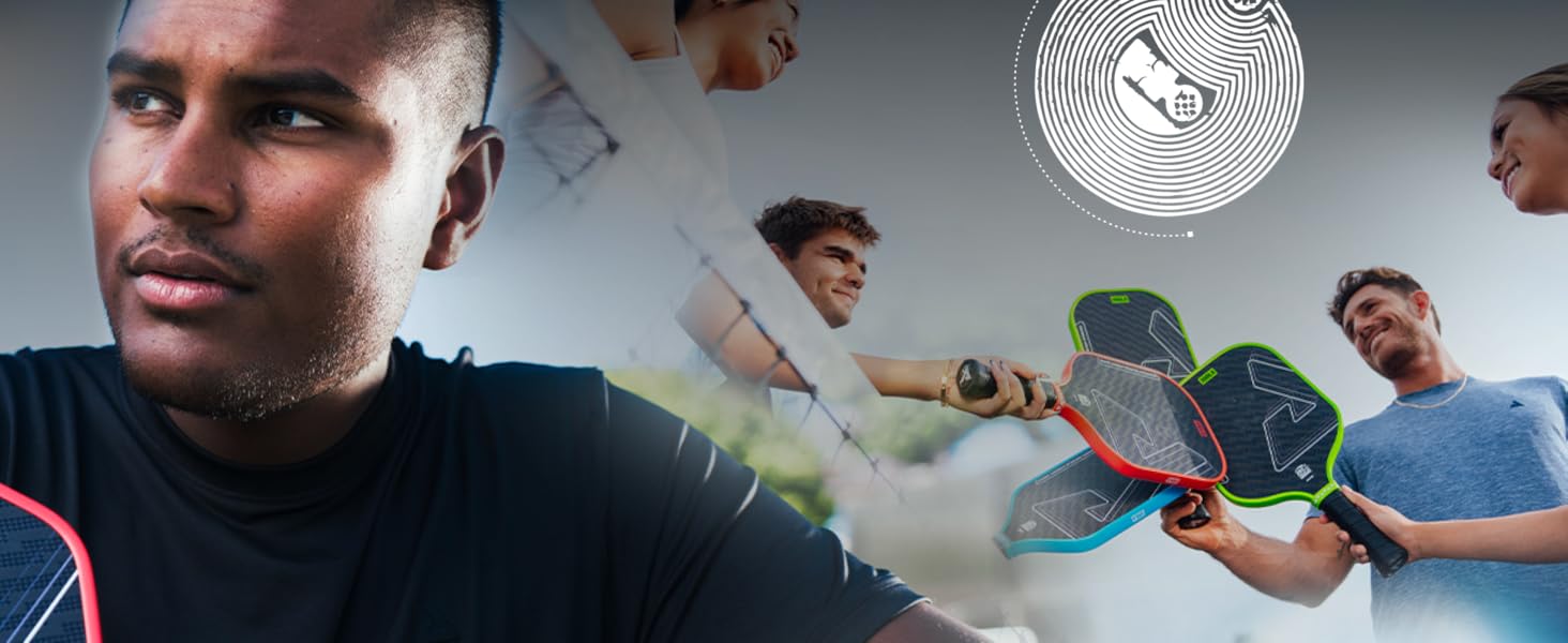 Падл для піклболу JOOLA Vision/Double Vision з фолією SK для зменшення вібрації, сертифікований USAPA Perseus Double Vision - Charge Green