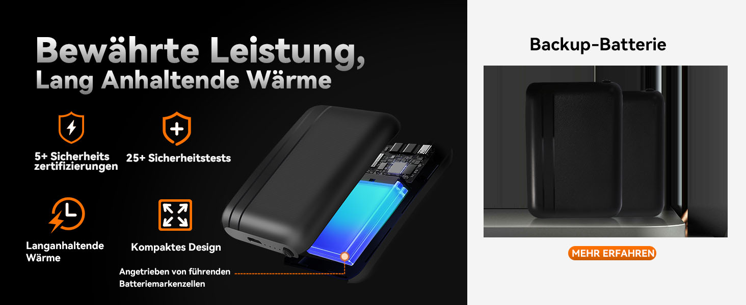 Електричні гріючі рукавички для чоловіків та жінок, з акумулятором 2600mAh, 3 режими нагріву, водонепроникні, чорні