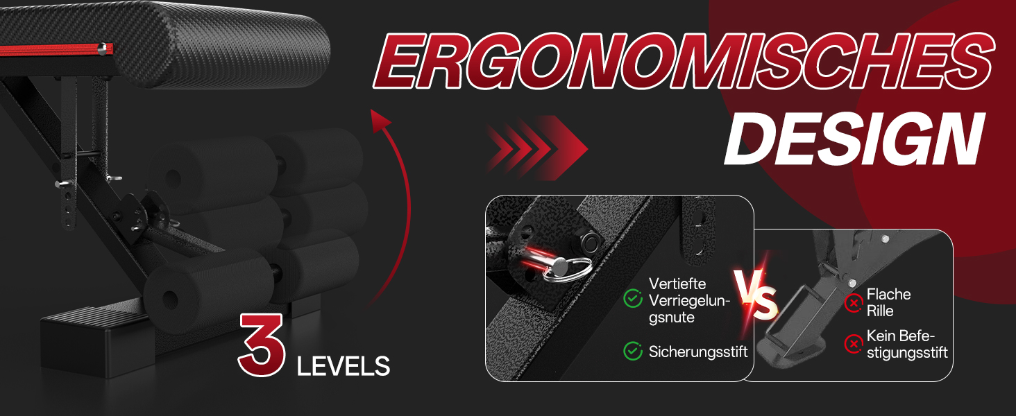 Складана багатофункціональна тренажерна лава PASYOU PA350, регульована атлетична лава для фітнесу та силових тренувань, витримує до 300 кг, для дому та спортзалу