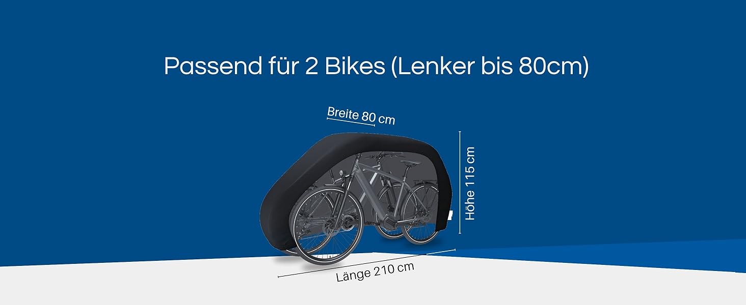 Водонепроникна захисна накидка для велосипедів та електровелосипедів HiLo для велотримачів - 6м мотузка, Ripstop 600D